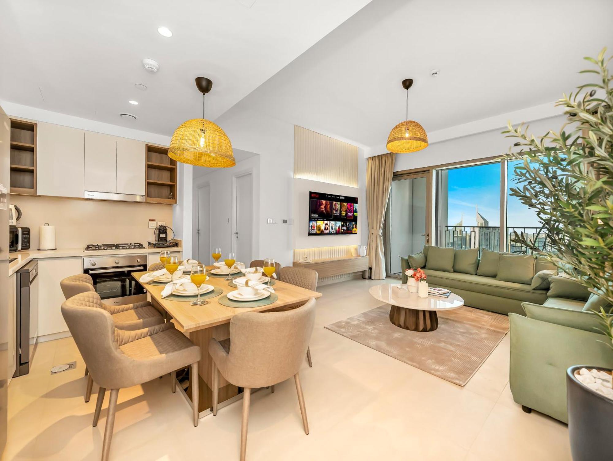 Apartment Lively New 2br Located Between Difc & Downtown With Difc View